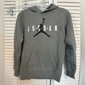 Gray Jordan Hoodie youth Large